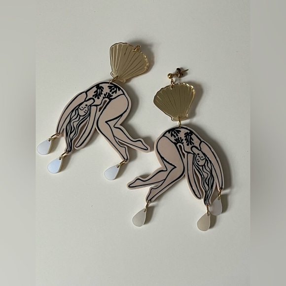 Unique Australian Made Statement Earrings - Picture 2 of 4